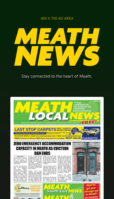 Meath News website adspace advertisement